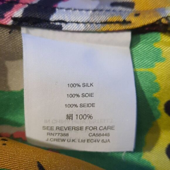 J CREW SILK Flutter Sleeve Floral Top - Picture 12 of 13